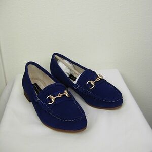 Steven by Steve Madden Loafers Suede Blue size 6